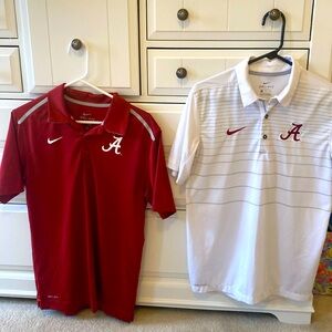 2 NICE Alabama Nike Dri-Fit Polos : Size Smalll